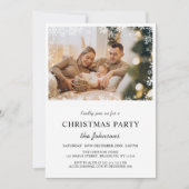 メリーエレガントクリスマスパーティーフォト招待状 シーズンカード (正面)