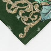 メリーエレガントクリスマスファミリーフォトコラージュ フリースブランケット (角)