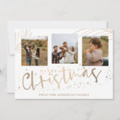 メリーエレガントクリスマスフェイク金ゴールド3写真 シーズンカード (正面)