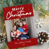 メリーエレガントクリスマスフォトカード シーズンカード
