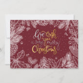 メリーエレガントクリスマスフラット シーズンカード (正面)