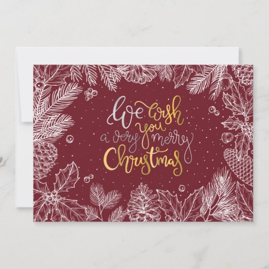 メリーエレガントクリスマスフラット シーズンカード (正面)