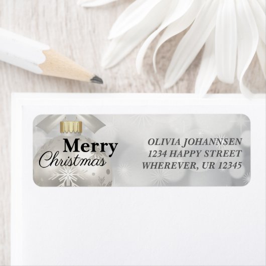 メリーエレガントクリスマスホリデーパーティーへようこそ ラベル (インサイチュ)
