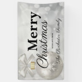 メリーエレガントクリスマスホリデーパーティーへようこそ 横断幕 (縦)