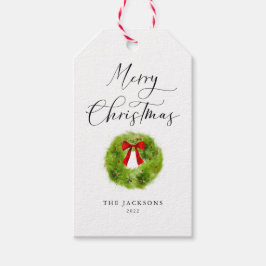 メリーエレガントクリスマスリース ギフトタグ