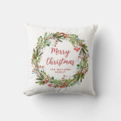 メリーエレガントクリスマスリース クッション (正面)