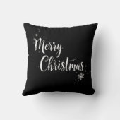 メリーエレガントクリスマス台本ブラックファミリー クッション (裏面)