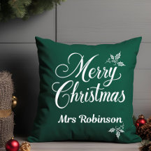 メリーエレガントクリスマス名前をカスタムするホリーベリー