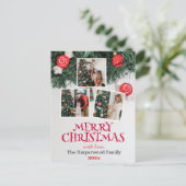 メリーエレガントクリスマス家族の写真集 シーズンポストカード (スタンド正面)