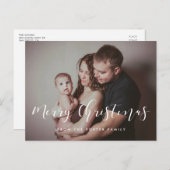 メリーエレガントクリスマス家族の写真 ポストカード (正面/裏面)