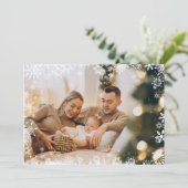 メリーエレガントクリスマス家族フォトカードフレーム シーズンカード (スタンド正面)