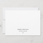 メリーエレガントクリスマス家族フォトカードフレーム シーズンカード (裏面)