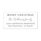 メリーエレガントクリスマス家族差出人住所 セルフインキングスタンプ (デザイン)
