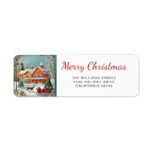 メリーエレガントクリスマス差出人住所ラベル ラベル (正面)