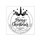 メリーエレガントクリスマス差出人住所 ラバースタンプ (インプリント)