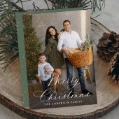 メリーエレガントクリスマス書道セージ2写真 シーズンカード