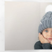 メリーエレガントクリスマス書道フローラ写真 三つ折りカード (内部最初)