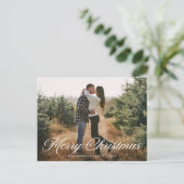 メリーエレガントクリスマス書道台本の写真 シーズンポストカード (スタンド正面)