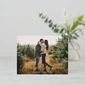 メリーエレガントクリスマス書道台本の写真 箔シーズンポストカード (立ち正面)