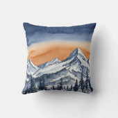 メリーエレガントクリスマス松の木雪スクリプトホリデー クッション (裏面)