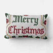 メリーエレガントクリスマス装飾用クッションカバーフェスティバル ランバークッション (正面)