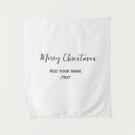 メリーエレガントクリスマス追加文字モダンシンプル タペストリー