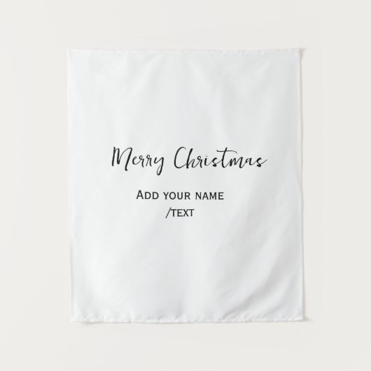 メリーエレガントクリスマス追加文字モダンシンプル タペストリー (正面)