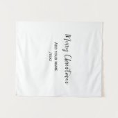 メリーエレガントクリスマス追加文字モダンシンプル タペストリー (正面(横))