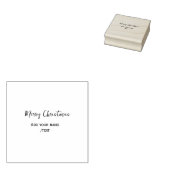 メリーエレガントクリスマス追加文字モダンシンプル ラバースタンプ (押印)