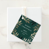 メリーエレガントクリスマス金ゴールドブランチホリデー フェイバータグ (インサイチュ)