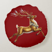 メリーエレガントクリスマス金ゴールドムースクリスマスフェスティバルパ ラウンドクッション (裏面)