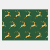 メリーエレガントクリスマス金ゴールドムースクリスマスフェスティバルパ ラッピングペーパーシート (正面2)