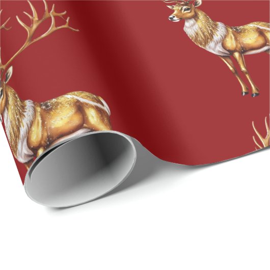 メリーエレガントクリスマス金ゴールドムースクリスマスフェスティバルパ ラッピングペーパー (ロールコーナー)