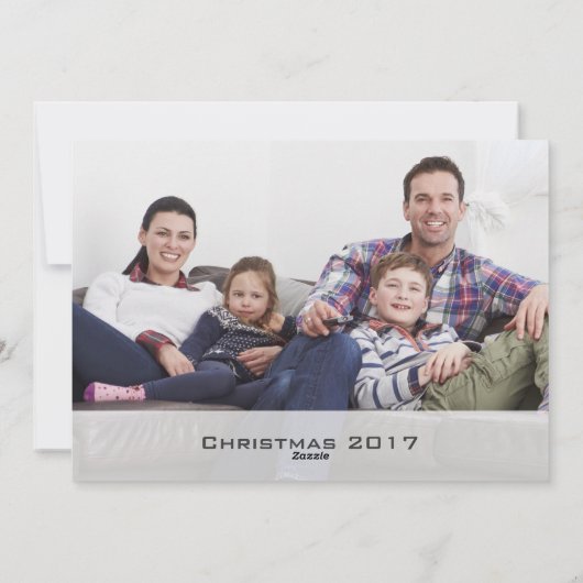 メリーエレガントクリスマス金ゴールド台本写真（両面） シーズンカード (裏面)