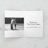 メリーエレガントクリスマス金ゴールド&レッドフォトカード シーズンカード (内部)