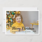 メリーエレガントクリスマス2024フォトタイポグラフィ シーズンカード (正面)