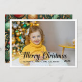 メリーエレガントクリスマス2024フォトタイポグラフィ シーズンカード (正面/裏面)