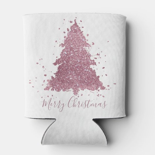メリーエレガントクリスマス |ほこりっぽいメイブピンクツリー 缶クーラー (裏面)