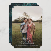メリーエレガントクリスマス | カップルの写真 シーズンカード (正面/裏面)