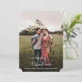 メリーエレガントクリスマス | カップルの写真 シーズンカード (スタンド正面)
