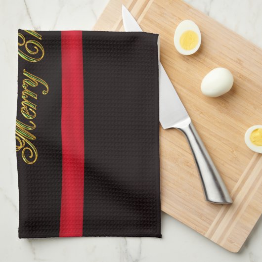 メリーエレガントクリスマス キッチンタオル (四つ折り)