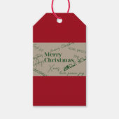 メリーエレガントクリスマス ギフトタグ (正面)