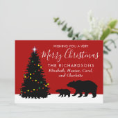 メリーエレガントクリスマス・ベアーズ・ホリデー・カード シーズンカード (スタンド正面)