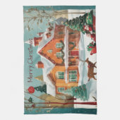 メリーエレガントクリスマス・ホリデー・キッチンタオル キッチンタオル (縦)