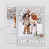 メリーエレガントクリスマス・ホリデー・フォト・カード シーズンカード (正面/裏面)