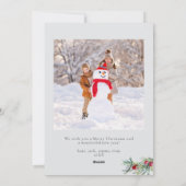 メリーエレガントクリスマス・ホリデー・フォト・カード シーズンカード (裏面)