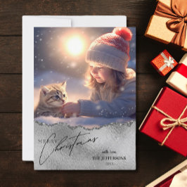 メリーエレガントクリスマス・ホリデー・フォト・カード シーズンカード