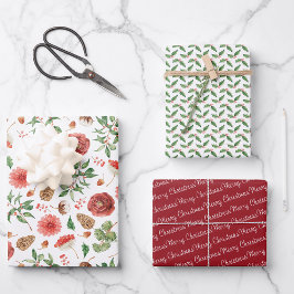 メリーエレガントクリスマス ラッピングペーパーシート