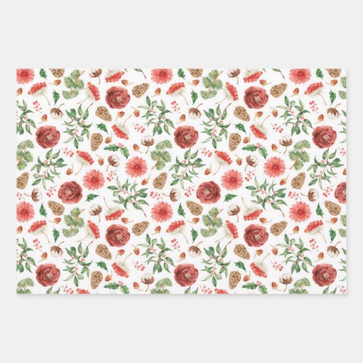 メリーエレガントクリスマス ラッピングペーパーシート (正面)