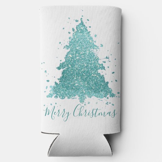 メリーエレガントクリスマス |ルクセアクアミント（ばちゃばちゃ）跳ねる スリム缶クーラー (裏面)